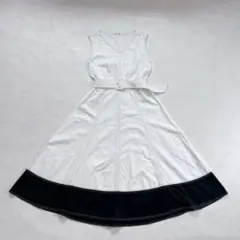 26SS✨CB CRESTBRIDGE ウエストリボンフレンチスリーブワンピース 