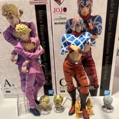 ジョジョ　一番くじ　5部　ジョルノ　ミスタ　フィギュア　おまけつき