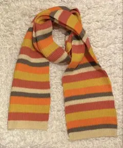 【新品】ニットマルチボーダーマフラー　B.C.STOCK