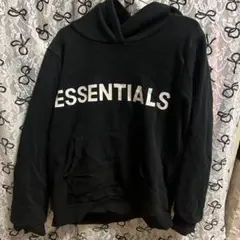 ESSENTIALS 黒 パーカー サイズ130 韓国子供服
