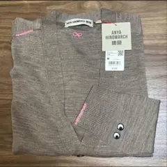 UNIQLO アニヤハインドマーチVネック カーディガン　M　ブラウン