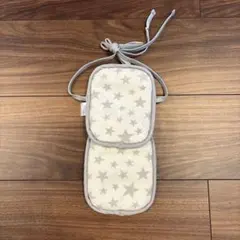 保冷剤カバー　ベビー　ベビーカー　抱っこ紐　スター　グレー　タオル地　星