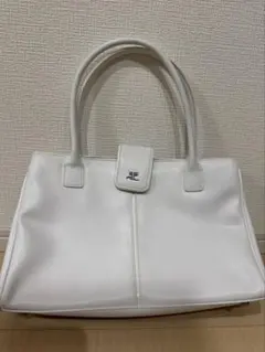 Courrèges クレージュ ハンドバッグ ピンク ビニール トートバック