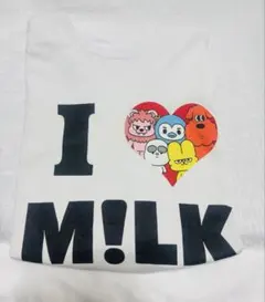 そ*の様 【White】M!LK Tシャツ 爆裂ホームパーティ ファンミ Lサイ
