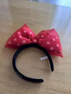 ミニーマウス リボンカチューシャ 赤