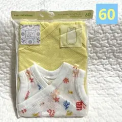 新品未開封ユニクロ　コットンメッシュインナーボディ(ノースリーブ)2枚組　60㎝