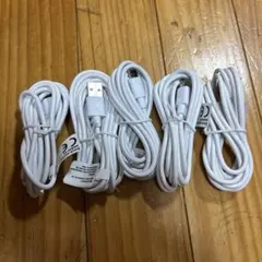USB タイプA to C ケーブル 約2m 5本