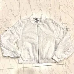 美品 Lindsay リンジィ ナルミヤ パンチングレース サマーブルゾン