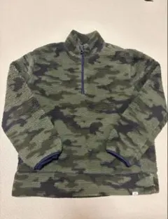 GAP KIDS フリースジャケット カモフラ ハーフジップ 150cm
