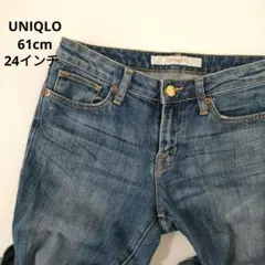 スキニー　デニム　パンツ　UNIQLO　ユニクロ　24　61cm ジーンズ