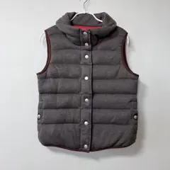 ミセスジーナゴールド ダウンベスト ブラウン サイズ1 新品タグ付き