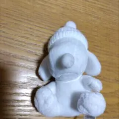 スヌーピー ぬいぐるみ マスコット　キーホルダー　 ニット帽