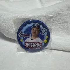 中日ドラゴンズ ドラゴンズストア限定ガチャ　缶バッジ 柳裕也選手