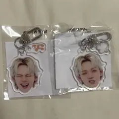 TREASURE PULSE ON 顔アクキー ヒョンソク 怒 楽 2個セット