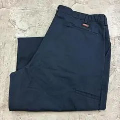Dickies　874 ワークパンツ 42×32 ネイビー 無地 古着