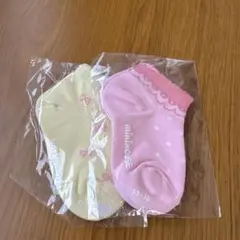 ミキハウス ベビー靴下 13-15cm 2足セット
