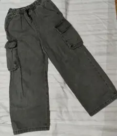 GU GIRLS カーゴパンツダークグレー Mサイズ 150cm