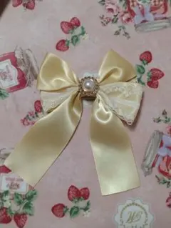 推し色 リボンクリップ