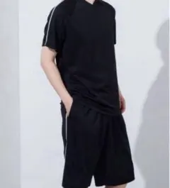 【新品】セットアップ　ルームウェア　DRYメッシュ ブラック LL