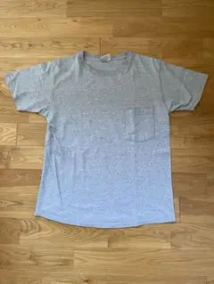 【中古】Goodwear ポケットTシャツ アメリカ製 灰色 Mサイズ