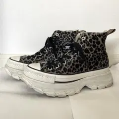 もも様専用コンバース オールスター レオパード　アニマルファーハイカット24.5