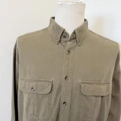 Cabela’s カベラス シャモアクロス 長袖シャツ XL カーキ　F-24