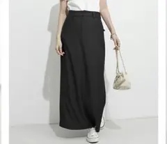 ブラック タイトスカート 後ろスリット付き