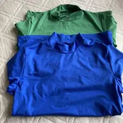 DUARIG 長袖シャツ Lサイズ 青 緑 2枚セット