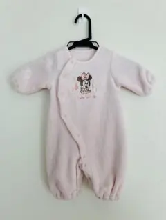ミニーマウス刺繍ロンパース ピンク　60