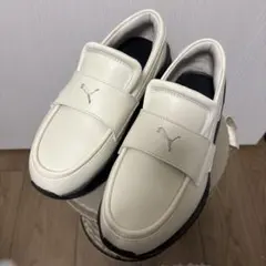 ⭐︎チェリー様専用⭐︎PUMA 厚底ローファー ホワイト ブラックのサムネイル