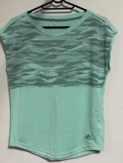adidas半袖トップス 2枚セット ミントグリーン, ライトブルー