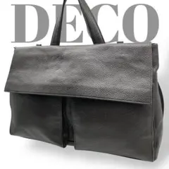 良品◎デコ　DECO ショルダーバッグ　ハンドバッグ　2way レザー　茶色
