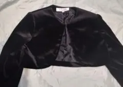 ボレロ　フォーマル黒ベロア　110