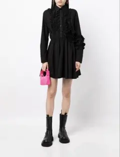 MSGM シャツワンピース 黒のサムネイル