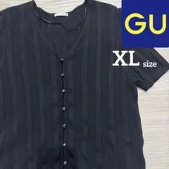 GU ダークグレー 半袖シャツ XL