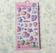 サンリオキャラクターズ　キティ　マイメロ　シナモン　ハンギョドン　ぷっくりシール