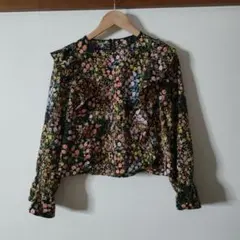 花柄 ブラウス