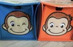 おさるのジョージプラチナムザッカフェイス収納ボックスセット