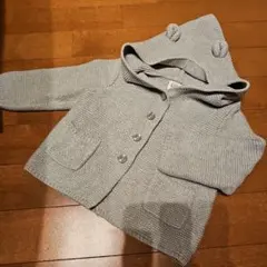 babyGAP グレー カーディガン クマ耳