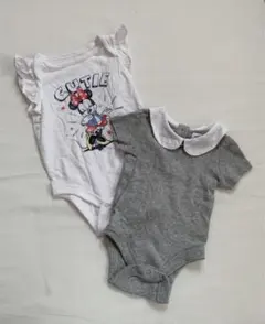 babyGAP ロンパース 2点セット ミニー 襟 0~3month