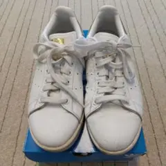 Adidas Stan Smith ホワイト ゴールドロゴ 24cm