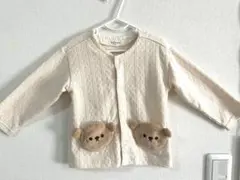 kid's zoo クマポケットカーディガン　80サイズ