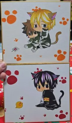 【希少・非売品】家庭教師ヒットマンREBORN！　沢田綱吉/雲雀恭弥　イラスト