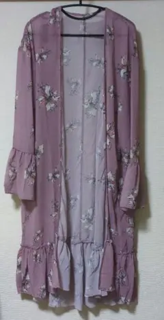 Darich 花柄 シフォン ロングガウン 長袖のサムネイル