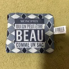 【新品・未使用】MONOPRIX エコバッグ ダイヤ柄