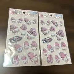 おぱんちゅうさぎぷくっとシール 　　２枚セット