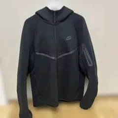 Nike ブラック フルジップ ジャケット テックフリース
