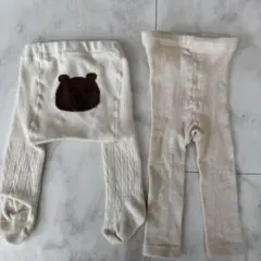 babyGAP クマ刺繍ベビータイツ くまけつ