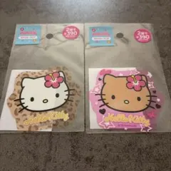 サンリオキャラクターズ　日焼けキティ　ギャルキティ　ステッカークリア　2点セット