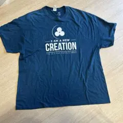 GILDAN プリントTシャツ ネイビー 2XL